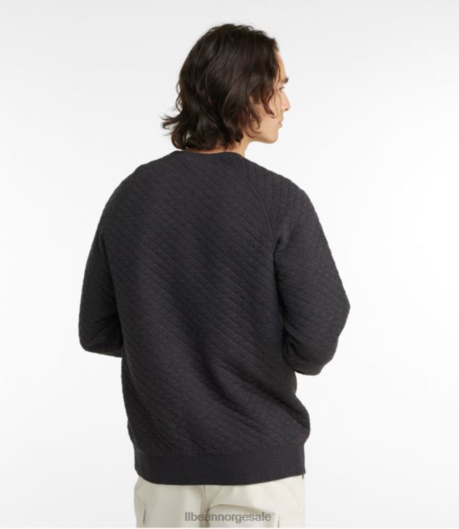 menn vattert genser 24VDH3325 L.L.Bean klær smaragdgran