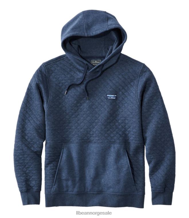 menn vattert genser 24VDH4963 L.L.Bean klær indigo lyng