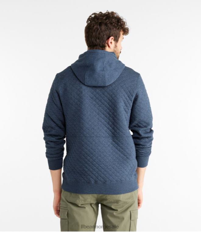 menn vattert genser 24VDH4963 L.L.Bean klær indigo lyng