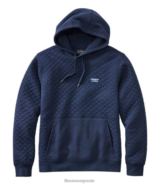 menn vattert genser 24VDH555 L.L.Bean klær klassisk marine