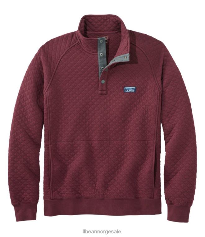 menn vattert genser 24VDH6560 L.L.Bean klær dyp vin