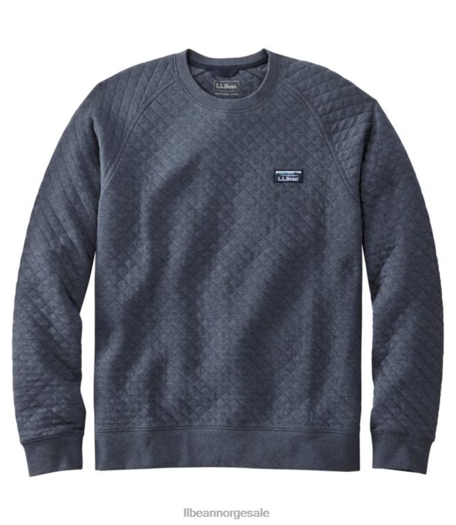 menn vattert genser 24VDH6591 L.L.Bean klær indigo lyng