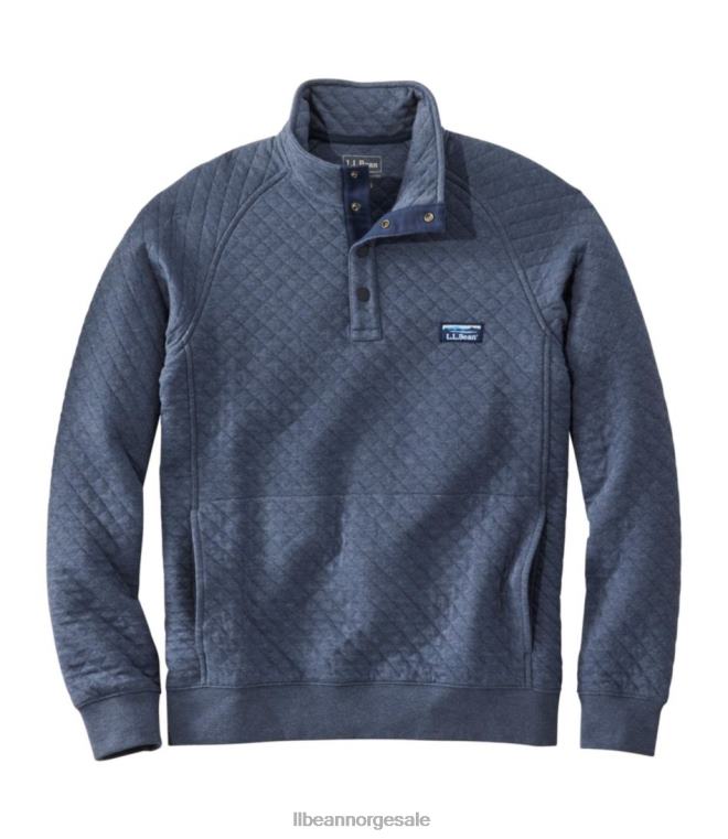 menn vattert genser 24VDH6982 L.L.Bean klær indigo lyng