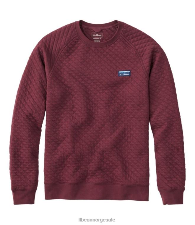 menn vattert genser 24VDH7001 L.L.Bean klær dyp vin