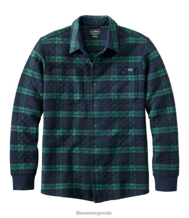 menn vatterte gensere 24VDH165 L.L.Bean klær blackwatch