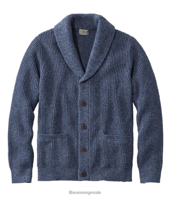 menn genser i økologisk bomull 24VDH5025 L.L.Bean klær vintage indigo