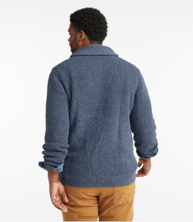 menn genser i økologisk bomull 24VDH5025 L.L.Bean klær vintage indigo