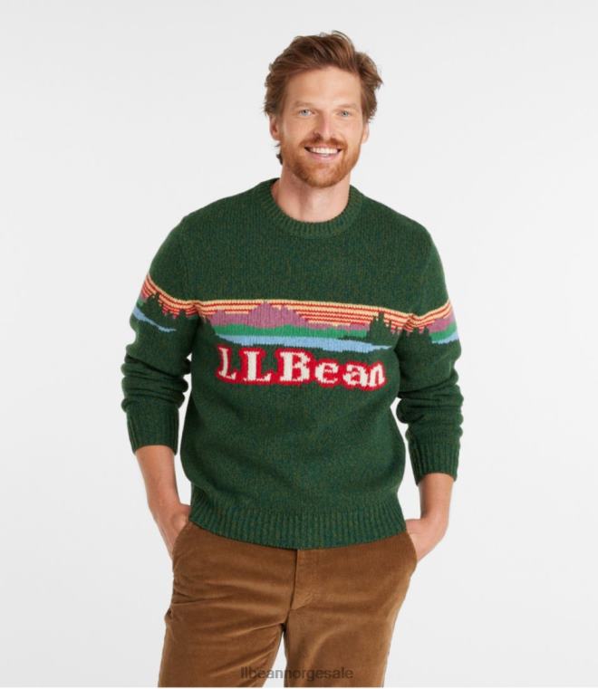 menn klassisk ullgenser 24VDH4959 L.L.Bean klær marinelogo