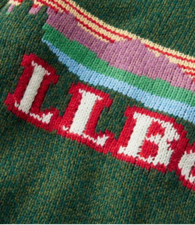 menn klassisk ullgenser 24VDH4959 L.L.Bean klær marinelogo