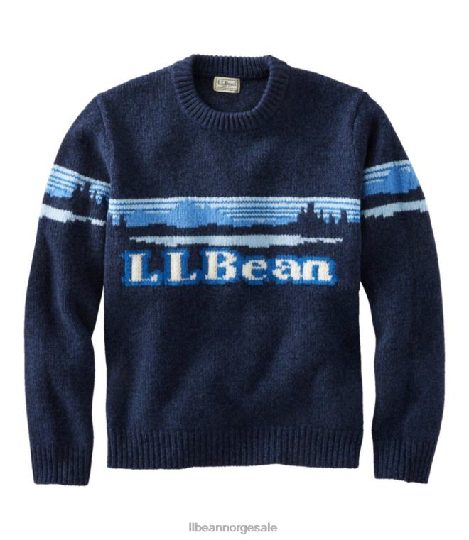 menn klassisk ullgenser 24VDH548 L.L.Bean klær marine katahdin