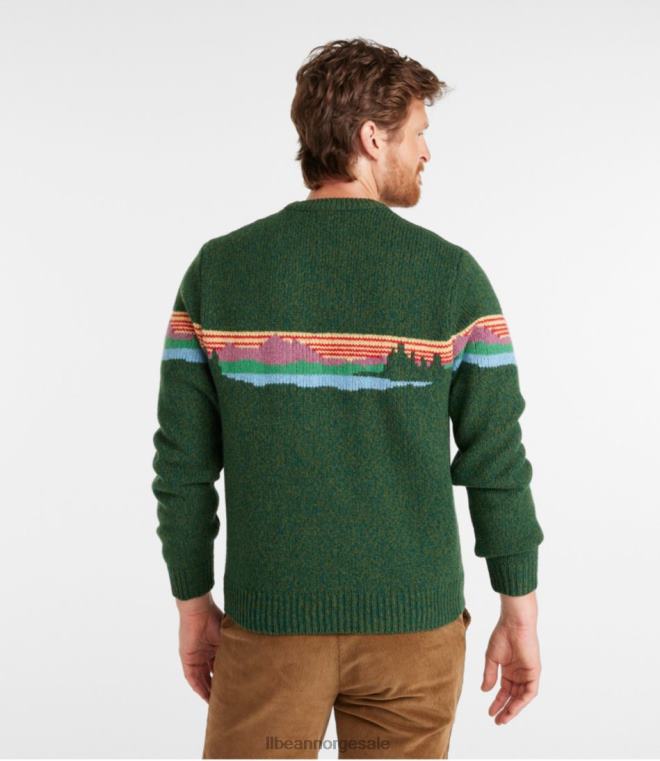 menn klassisk ullgenser 24VDH548 L.L.Bean klær marine katahdin