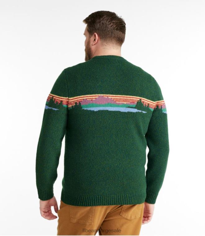 menn klassisk ullgenser 24VDH548 L.L.Bean klær marine katahdin