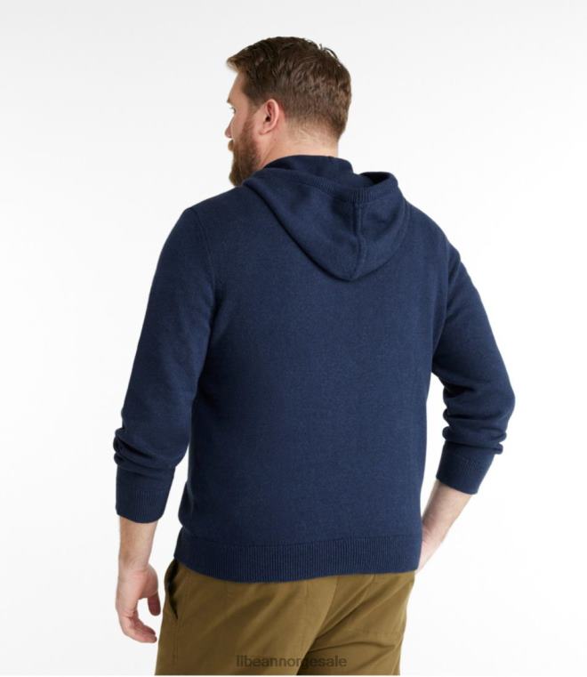 menn ond myk bomull/cashmir genser 24VDH5957 L.L.Bean klær svart skog grønn