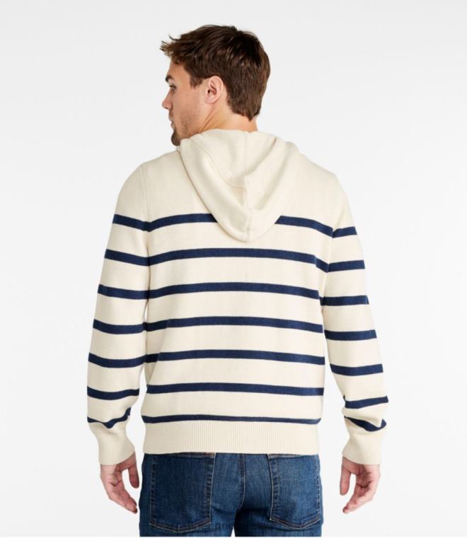 menn ond myk bomull/cashmir genser 24VDH732 L.L.Bean klær sølv bjørk