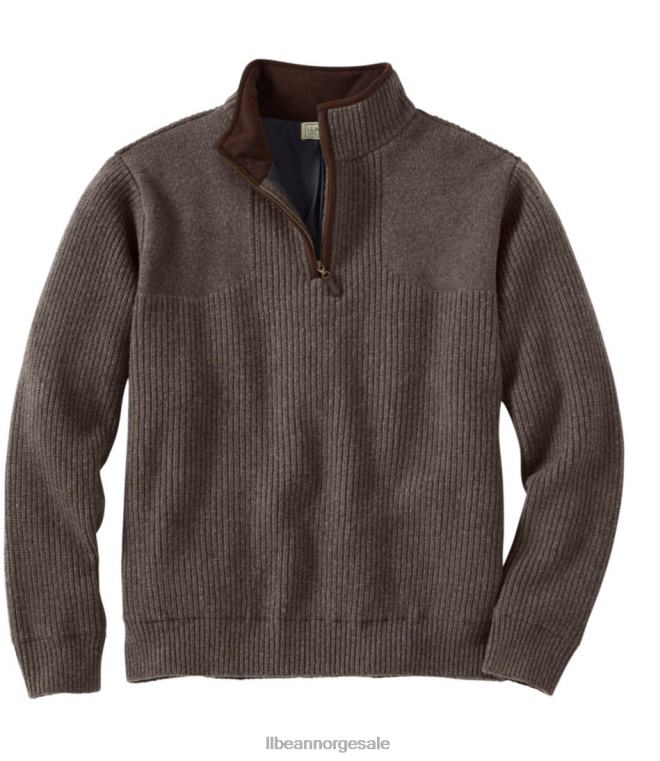 menn vannfuglgenser med vindstopper fra gore-tex labs 24VDH5958 L.L.Bean klær mørk slagg
