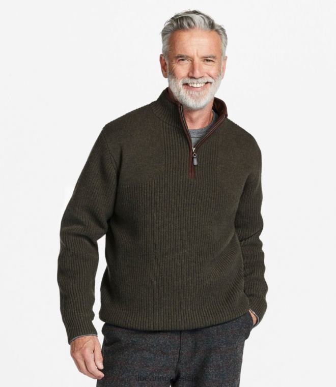 menn vannfuglgenser med vindstopper fra gore-tex labs 24VDH5958 L.L.Bean klær mørk slagg