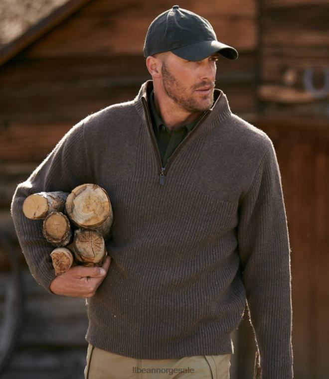 menn vannfuglgenser med vindstopper fra gore-tex labs 24VDH5958 L.L.Bean klær mørk slagg