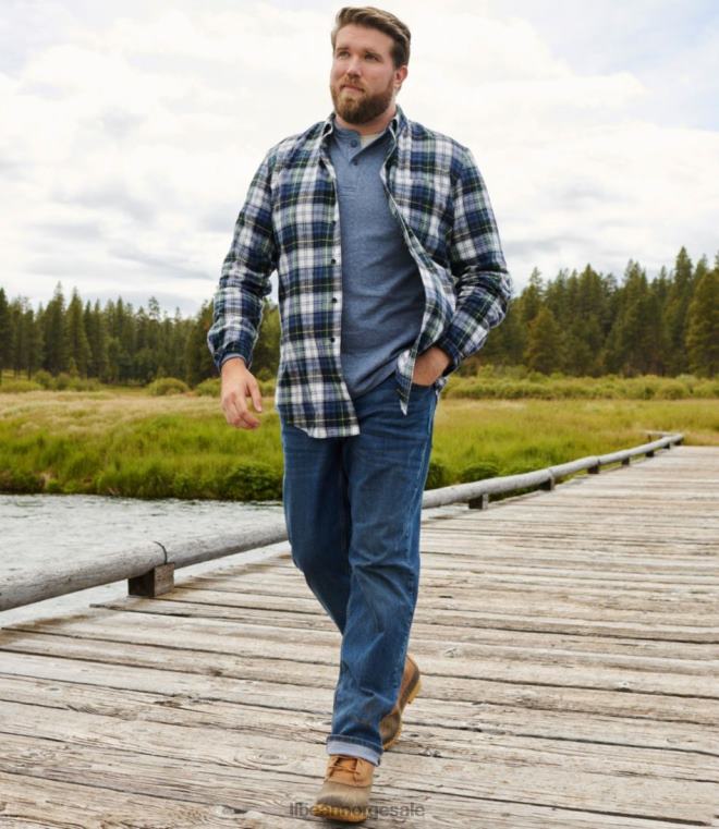 menn beanflex jeans 24VDH6482 L.L.Bean klær mørk indigo