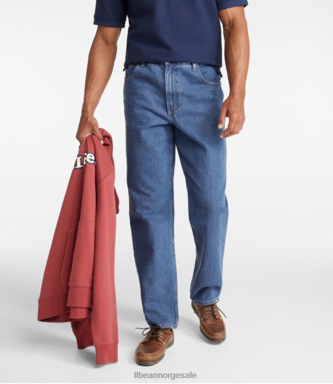 menn jeans 24VDH3485 L.L.Bean x Double L klær steinvasket denim