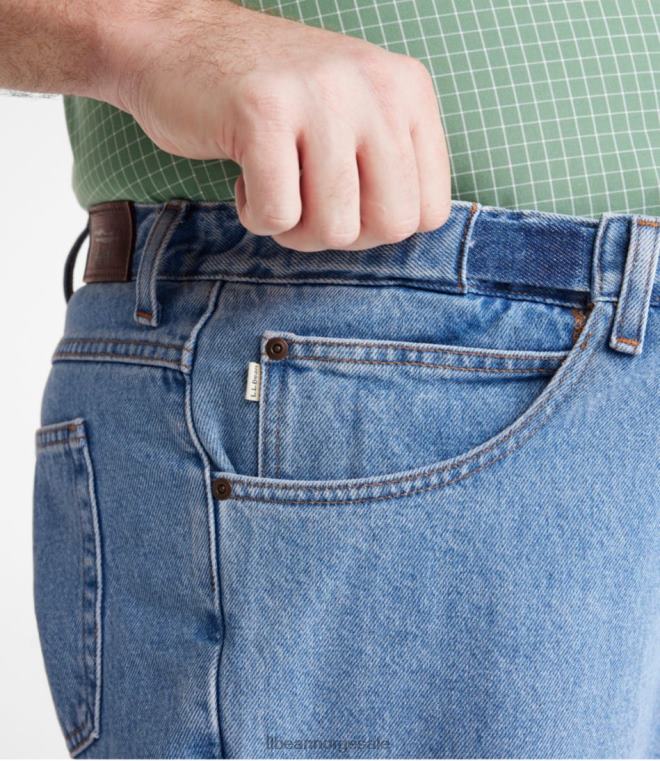 menn jeans 24VDH3485 L.L.Bean x Double L klær steinvasket denim
