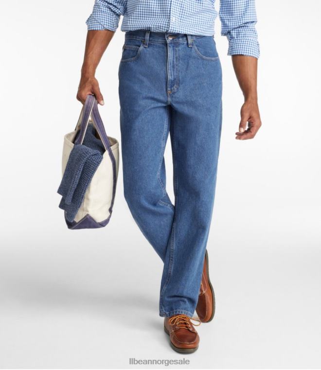 menn jeans 24VDH3501 L.L.Bean x Double L klær steinvasket denim