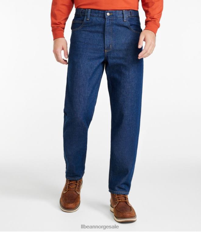 menn jeans 24VDH6627 L.L.Bean x Double L klær mørk vask