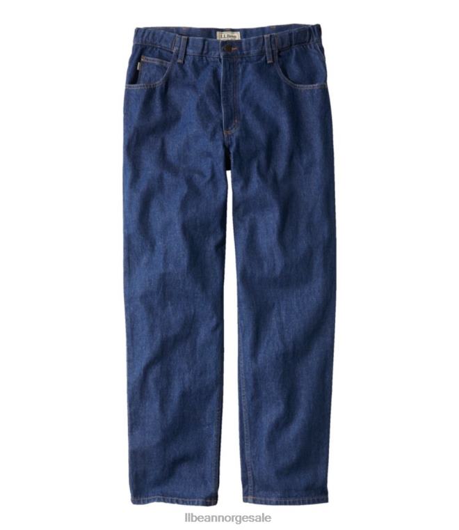 menn jeans 24VDH6627 L.L.Bean x Double L klær mørk vask
