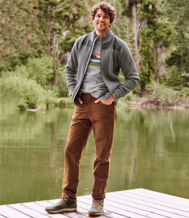 menn jeans 24VDH670 L.L.Bean x Double L klær falmet denim