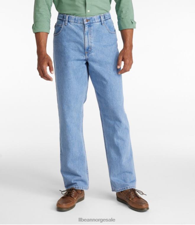 menn jeans 24VDH674 L.L.Bean x Double L klær falmet denim