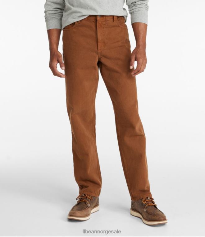 menn jeans 24VDH7025 L.L.Bean x Double L klær hasselnøtt