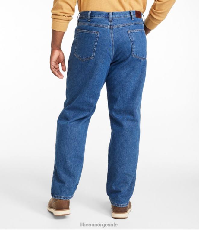 menn jeans 24VDH799 L.L.Bean x Double L klær steinvasket