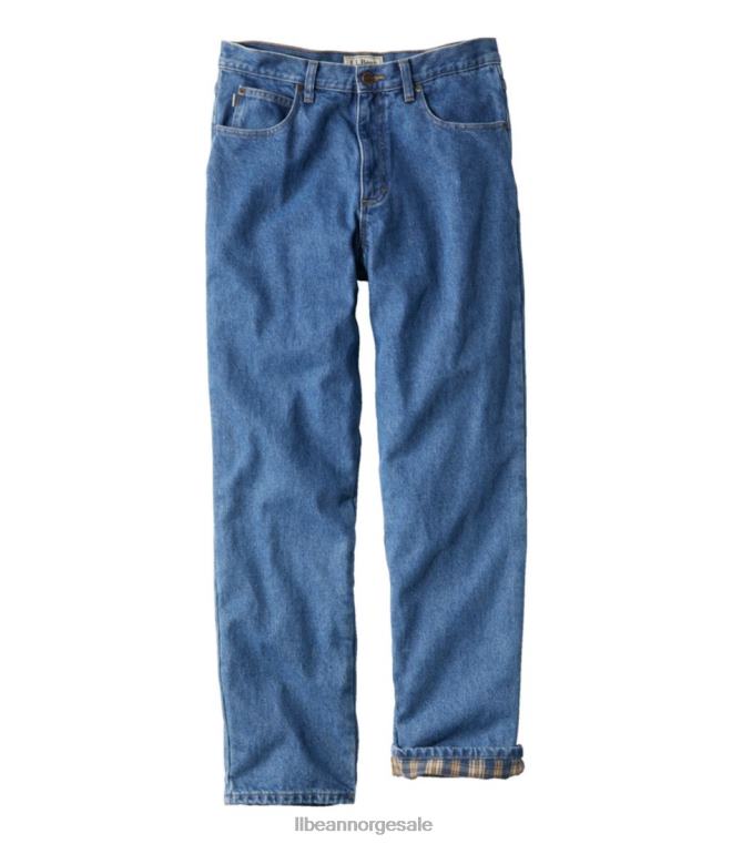 menn jeans 24VDH799 L.L.Bean x Double L klær steinvasket