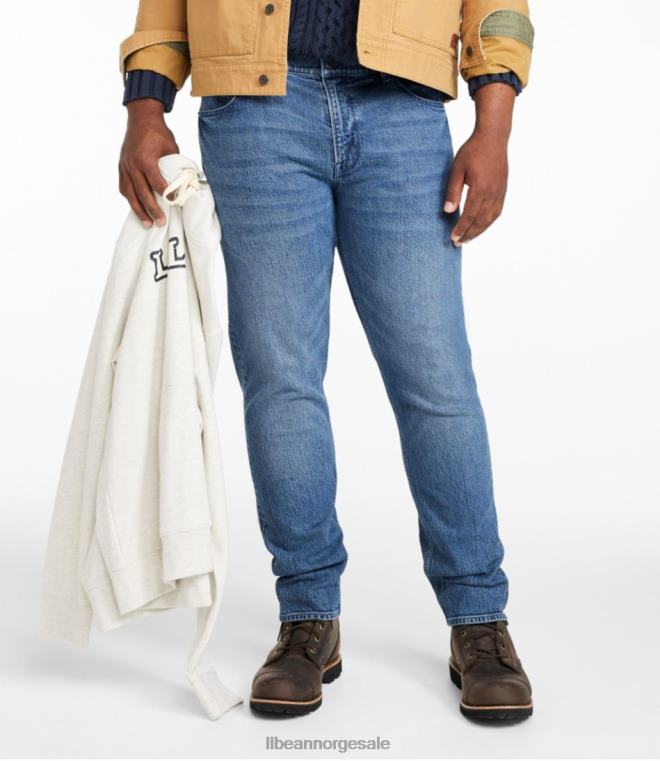menn signatur arv denim 24VDH3051 L.L.Bean klær steinvask lys