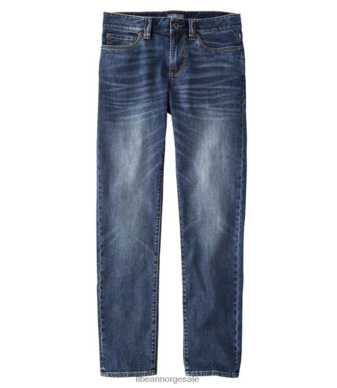 menn signatur fem-lommers jeans med stretch 24VDH5026 L.L.Bean klær mørkeblå