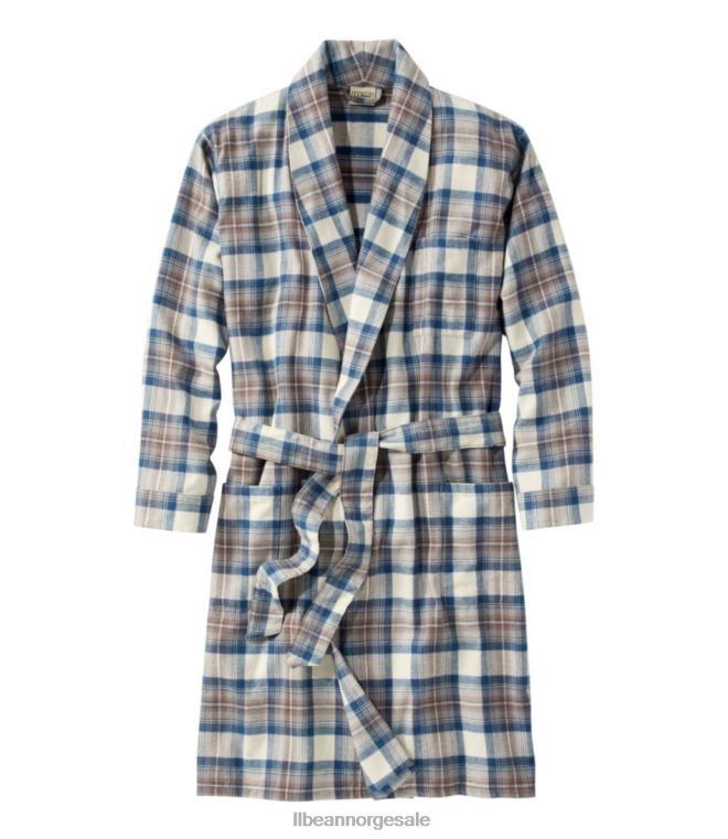 menn skotsk rutete flanell kappe 24VDH288 L.L.Bean klær indigo tartan
