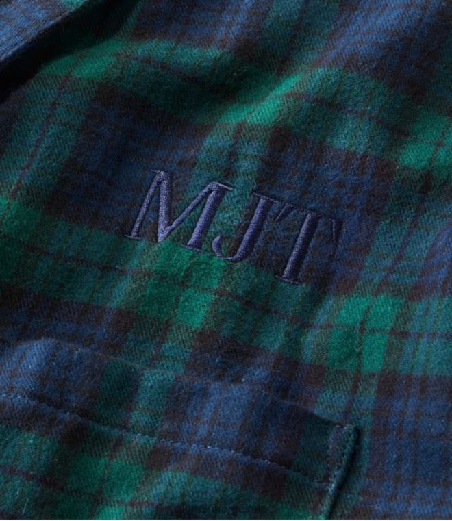 menn skotsk rutete flanell kappe 24VDH4778 L.L.Bean klær vasket Buchanan