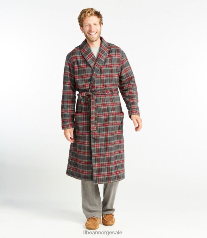 menn skotsk rutete flanell kappe 24VDH708 L.L.Bean klær indigo tartan