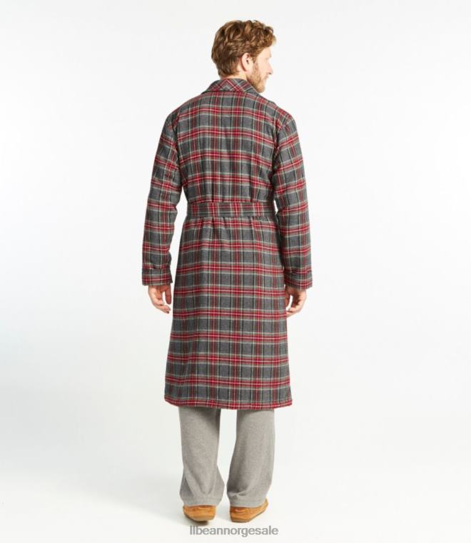 menn skotsk rutete flanell kappe 24VDH708 L.L.Bean klær indigo tartan