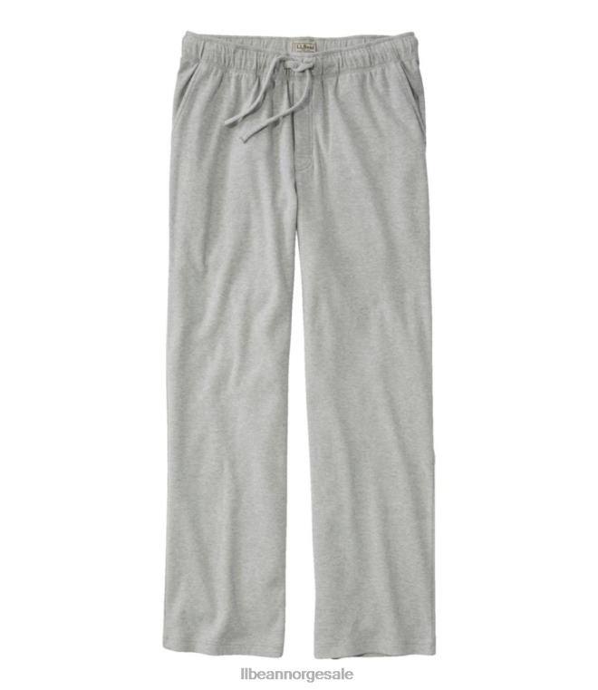 menn bomullstrikket pyjamas 24VDH191 L.L.Bean klær mørkeste brune lyng