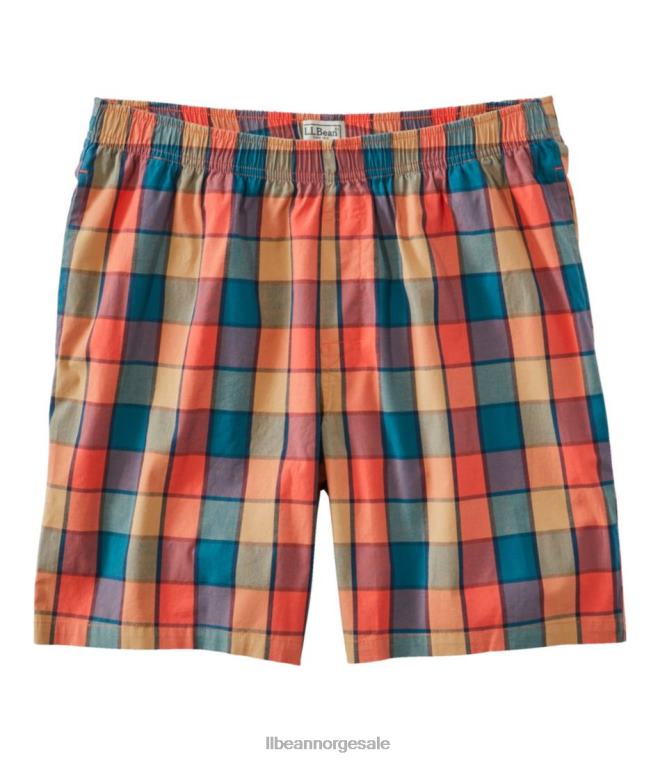 menn komfort stretch vevd soveshorts 24VDH301 L.L.Bean klær paprika