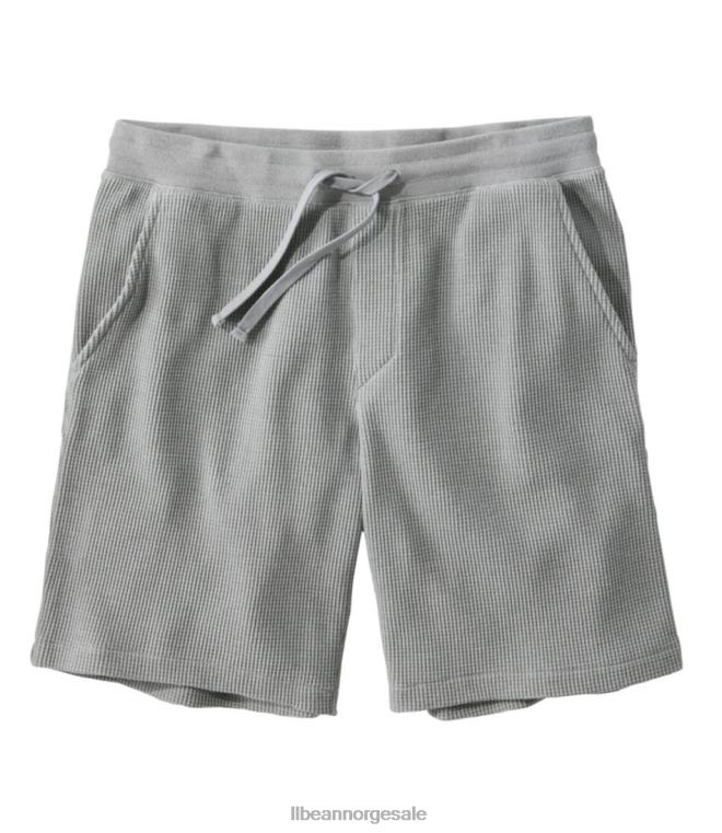 menn komfort vaffel lounge shorts 24VDH3338 L.L.Bean klær grå lyng