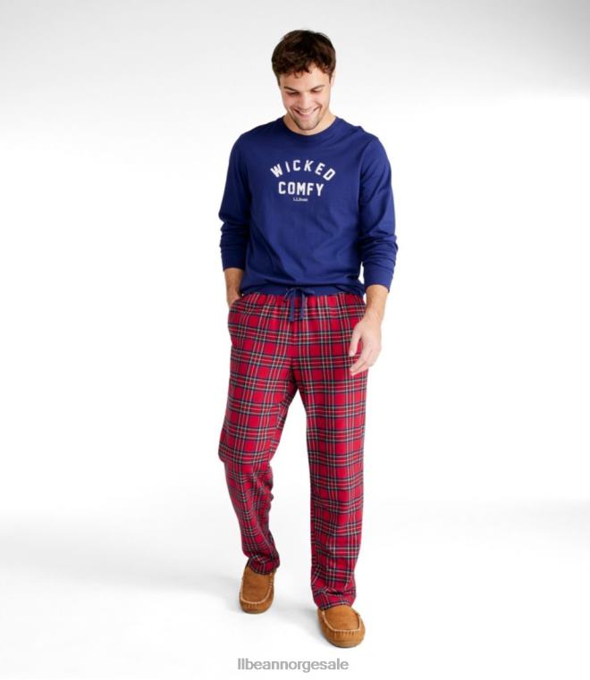 menn leir pj sett 24VDH4927 L.L.Bean klær klassisk marine/nyte utendørs
