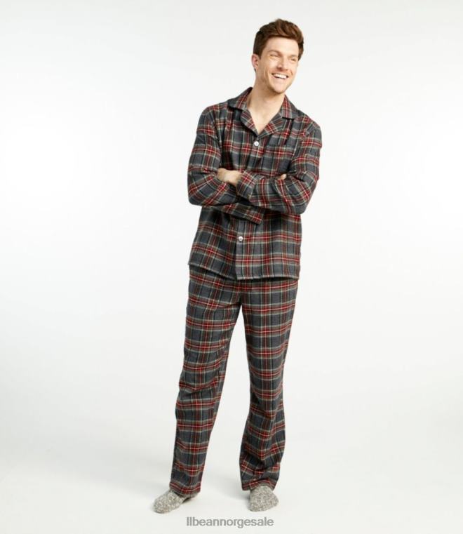 menn skotsk rutete flanell pyjamas 24VDH3214 L.L.Bean klær Morgan
