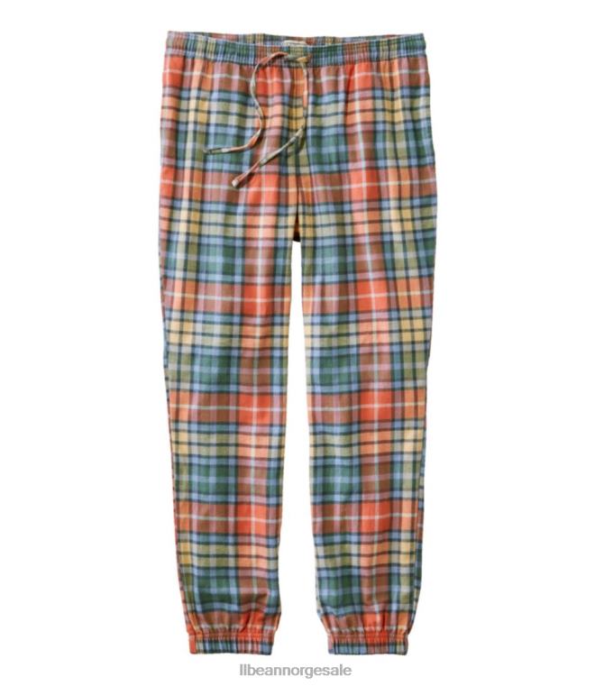 menn skotsk rutete joggebukser i flanell 24VDH5931 L.L.Bean klær vasket Buchanan