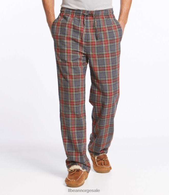 menn skotsk rutete sovebukser i flanell 24VDH6514 L.L.Bean klær vintage tartan