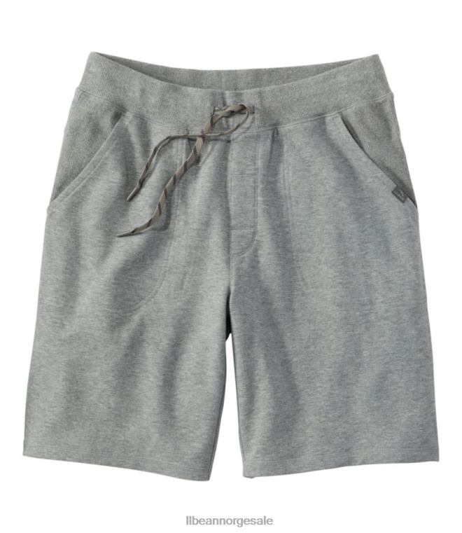 menn comfort camp strikke shorts 24VDH4882 L.L.Bean klær grå lyng
