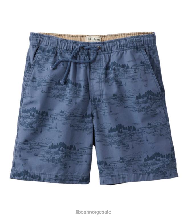 menn dock shorts 24VDH451 L.L.Bean klær vintage indigo