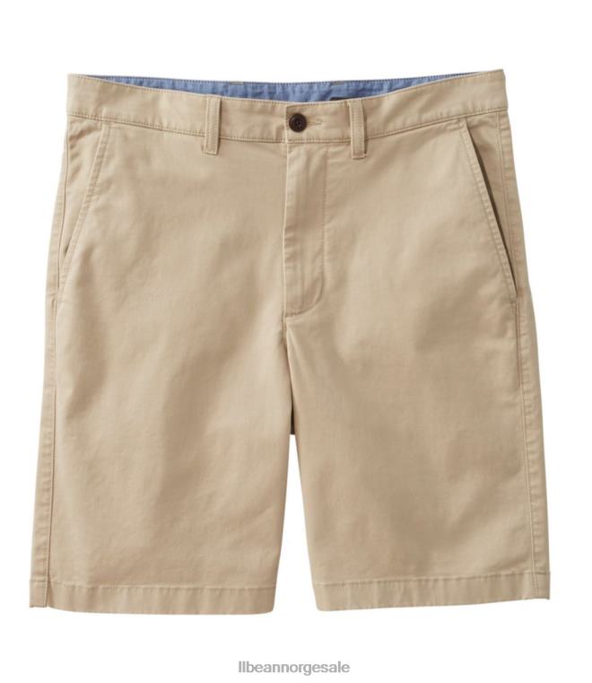 menn innsjøvaskede stretchshorts 24VDH3087 L.L.Bean klær kaki