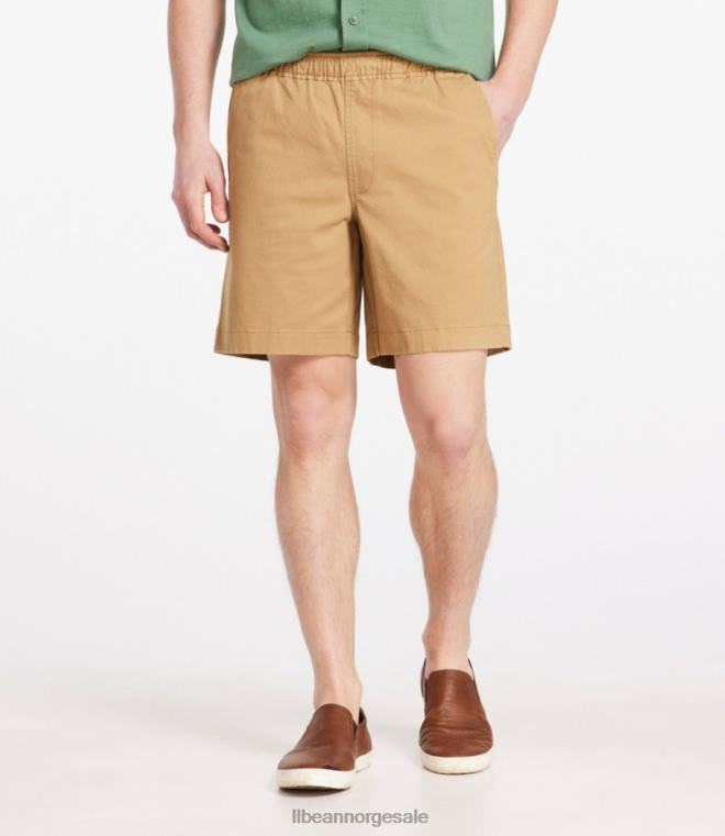menn innsjøvaskede stretchshorts 24VDH5787 L.L.Bean klær kaki