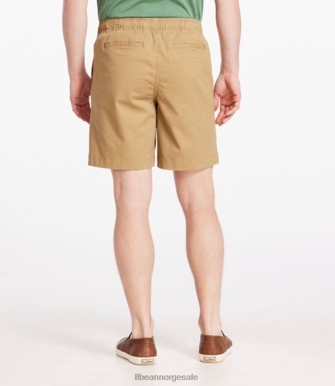 menn lakewashed stretch khaki shorts 24VDH244 L.L.Bean klær sollys